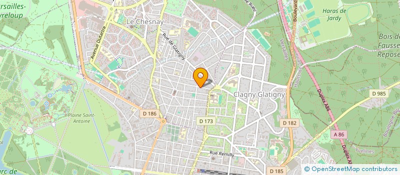 localisation de l'entreprise MONSIEUR ANTOINE VALENTIN  LE CHESNAY-ROCQUENCOURT