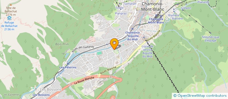 localisation de l'entreprise MONSIEUR ANTOINE VALETTE  CHAMONIX-MONT-BLANC