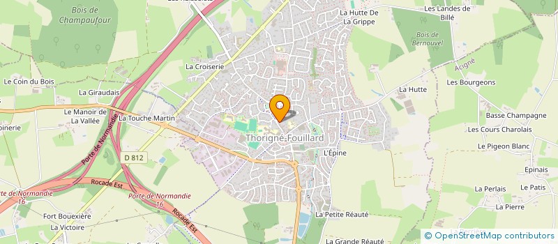 localisation de l'entreprise MONSIEUR ANTOINE VANIUS  THORIGNE-FOUILLARD