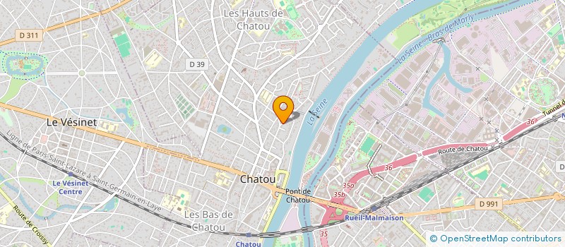 localisation de l'entreprise MONSIEUR ANTOINE VEILLON  CHATOU