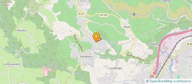 localisation de l'entreprise MONSIEUR ANTOINE VENIANT  CELLIEU