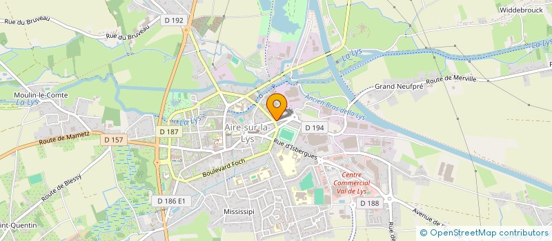 localisation de l'entreprise MONSIEUR ANTOINE VERBECQ  AIRE-SUR-LA-LYS