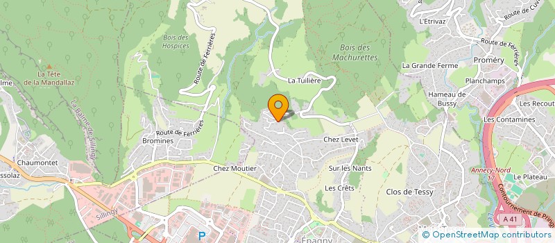 localisation de l'entreprise MONSIEUR ANTOINE VERNAY  SILLINGY