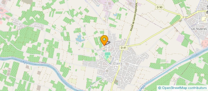 localisation de l'entreprise MONSIEUR ANTOINE VERNEAU  CLAIRA