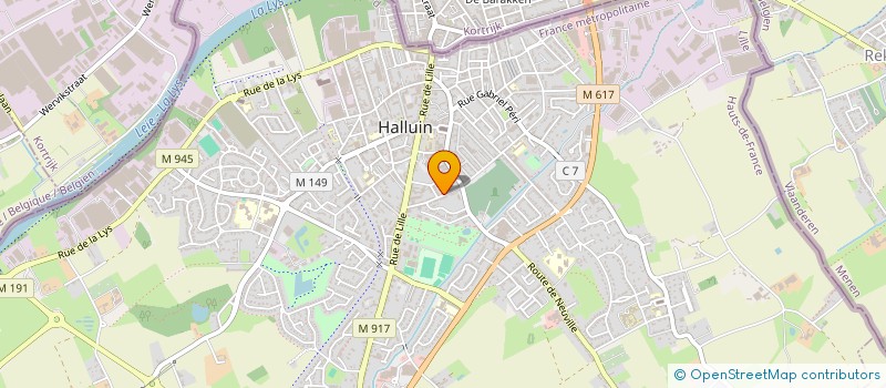 localisation de l'entreprise MONSIEUR ANTOINE VERSTRAETE  HALLUIN