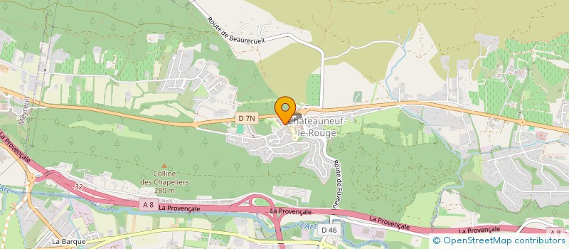 localisation de l'entreprise MONSIEUR ANTOINE VIAL  CHATEAUNEUF-LE-ROUGE