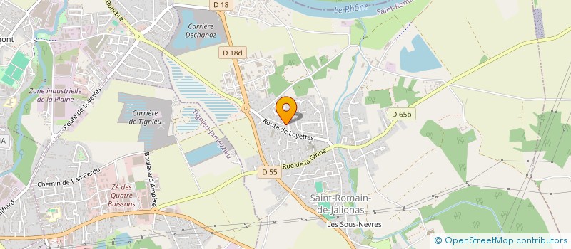 localisation de l'entreprise MONSIEUR ANTOINE VIGNE  SAINT-ROMAIN-DE-JALIONAS