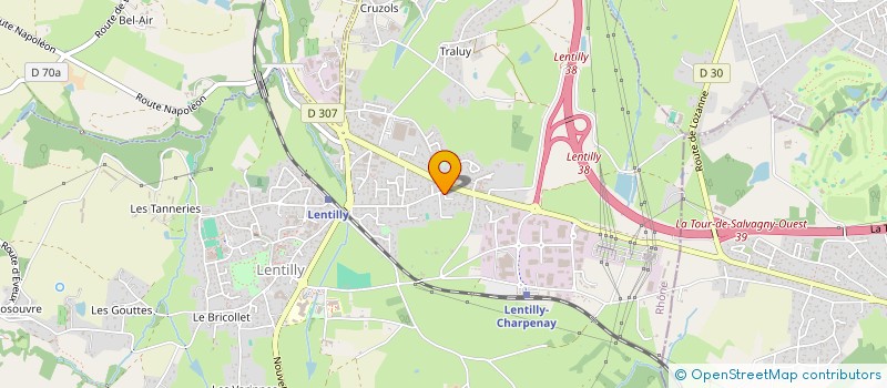 localisation de l'entreprise MONSIEUR ANTOINE VILERS  LENTILLY