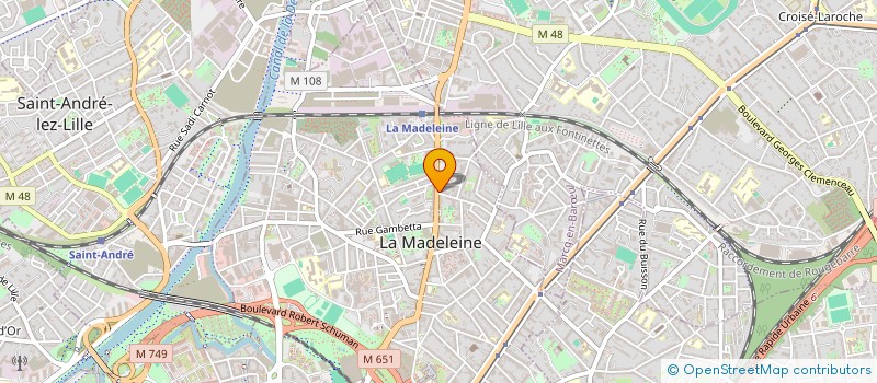 localisation de l'entreprise MONSIEUR ANTOINE VILLEDARY à LA MADELEINE