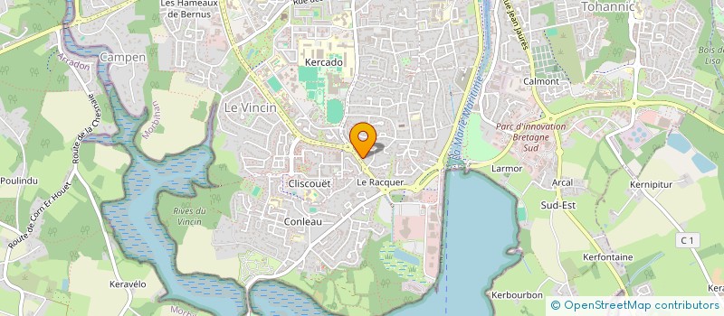 localisation de l'entreprise MONSIEUR ANTOINE VIVIER à VANNES