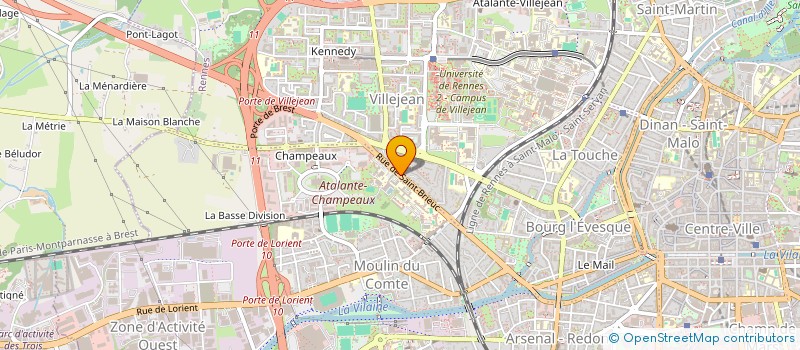 localisation de l'entreprise MONSIEUR ANTOINE VIVIER  RENNES