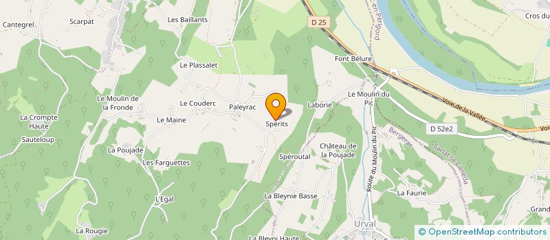 localisation de l'entreprise MONSIEUR ANTOINE VOISINE  LE BUISSON-DE-CADOUIN