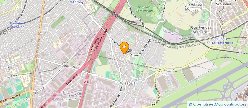 localisation de l'entreprise MONSIEUR ANTOINE VRILLON  WISSOUS