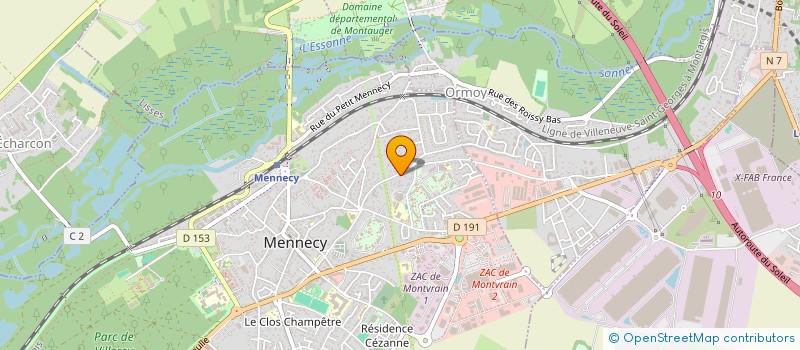 localisation de l'entreprise MONSIEUR ANTOINE YVROUD à MENNECY