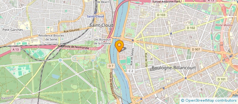 localisation de l'entreprise MONSIEUR ANTOINE ZANNOTTI à BOULOGNE-BILLANCOURT