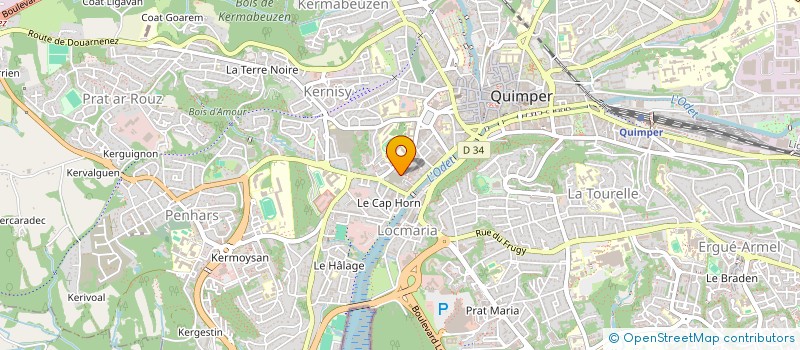 localisation de l'entreprise MONSIEUR ANTON ANDREEV  QUIMPER