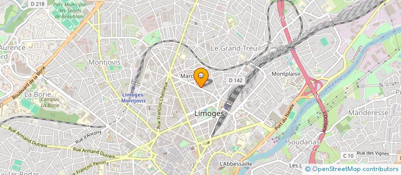 localisation de l'entreprise MONSIEUR ANTON CANIVET à LIMOGES