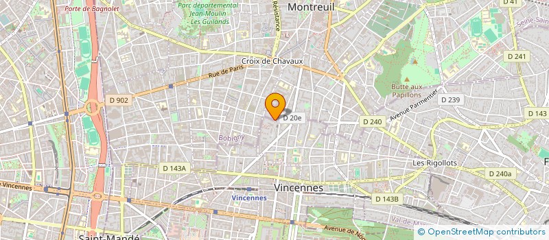 localisation de l'entreprise MONSIEUR ANTON FOCH à VINCENNES