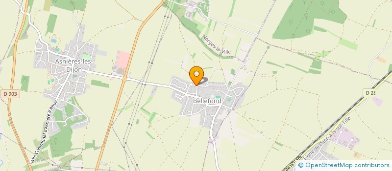 localisation de l'entreprise MONSIEUR ANTON LEBREUIL  BELLEFOND