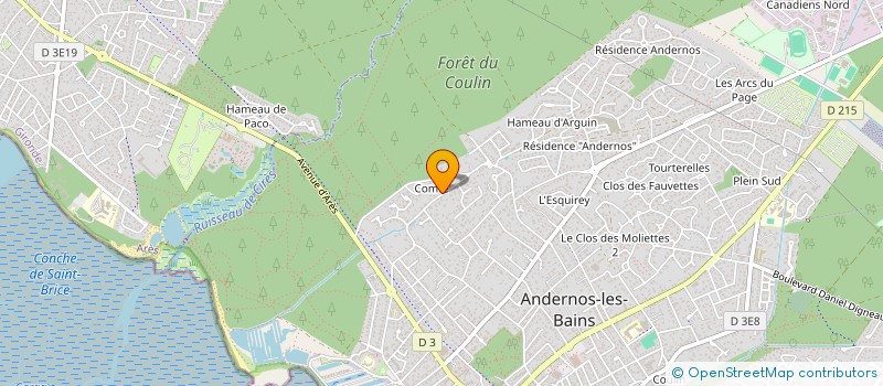 localisation de l'entreprise MONSIEUR ANTON PEREUILH  ANDERNOS-LES-BAINS