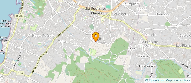 localisation de l'entreprise MONSIEUR ANTON SOPHIN à SIX-FOURS-LES-PLAGES