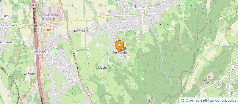 localisation de l'entreprise MONSIEUR ANTONE DARPHIN  CHASSELAY