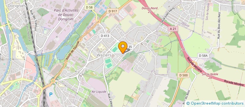 localisation de l'entreprise MONSIEUR ANTONEL MUNTEANU  WAZIERS