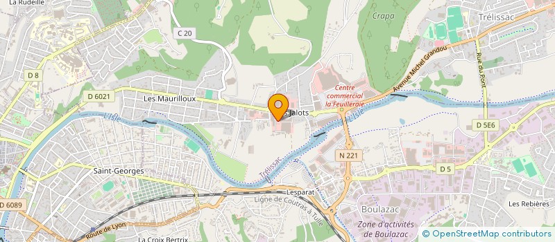 localisation de l'entreprise MONSIEUR ANTONI BONNET-BRUT  TRELISSAC