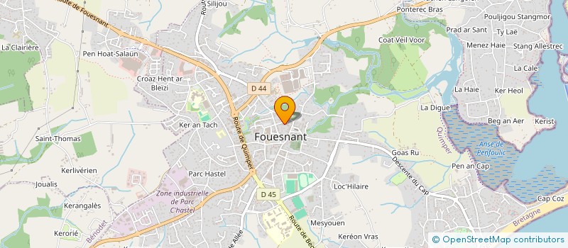 localisation de l'entreprise MONSIEUR ANTONI MESENGE  FOUESNANT