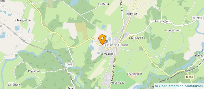localisation de l'entreprise MONSIEUR ANTONI SCOTT à BUSSIERE-GALANT