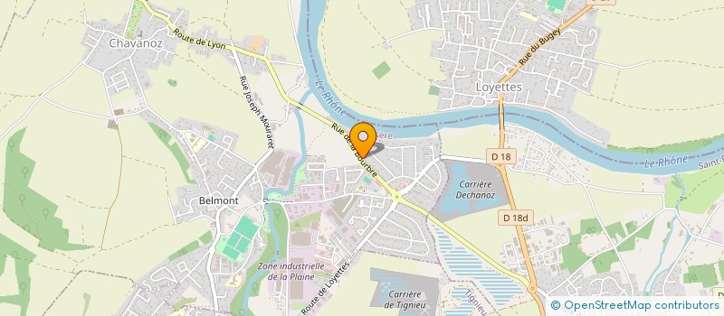 localisation de l'entreprise MONSIEUR ANTONIA LAZARO  CHAVANOZ