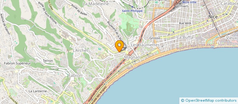 localisation de l'entreprise MONSIEUR ANTONIA SPINELLA à NICE
