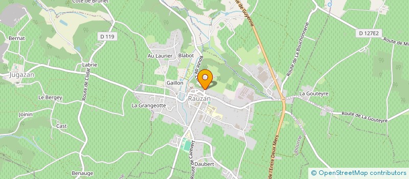 localisation de l'entreprise MONSIEUR ANTONIN ABSOUS  RAUZAN