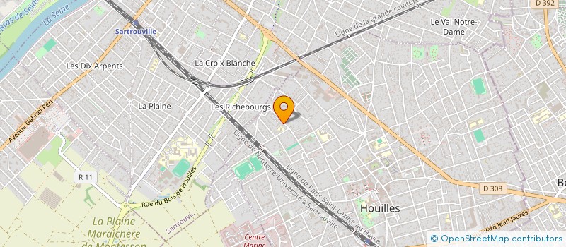 localisation de l'entreprise MONSIEUR ANTONIN AKUESON--ROUXEL  HOUILLES