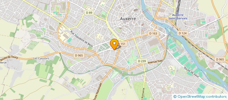 localisation de l'entreprise MONSIEUR ANTONIN BACOT  AUXERRE