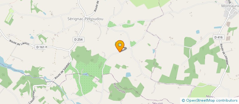 localisation de l'entreprise MONSIEUR ANTONIN BARDA  SERIGNAC-PEBOUDOU