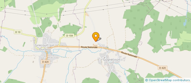 localisation de l'entreprise MONSIEUR ANTONIN BAYARD  GUGNECOURT