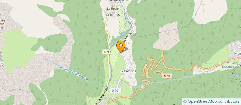 localisation de l'entreprise MONSIEUR ANTONIN BERAUD  MONTGENEVRE