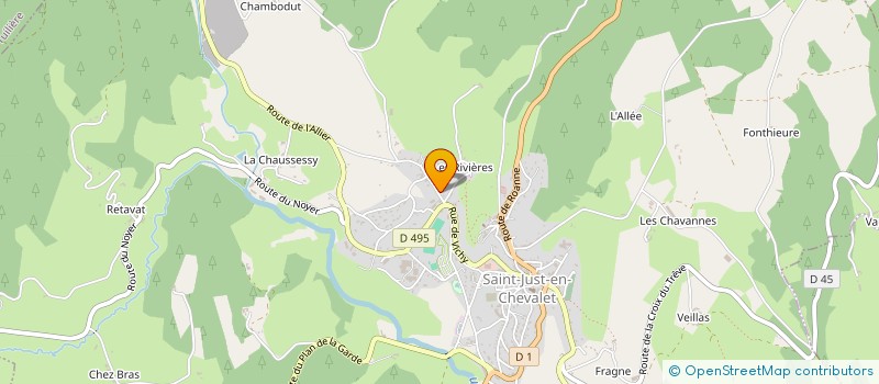 localisation de l'entreprise MONSIEUR ANTONIN BERTHON  SAINT-JUST-EN-CHEVALET