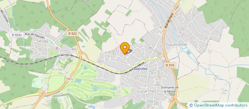 localisation de l'entreprise MONSIEUR ANTONIN BONIN  LUZARCHES