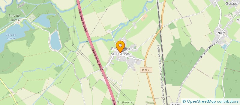 localisation de l'entreprise MONSIEUR ANTONIN CALMAND  BEAUMONT-SUR-GROSNE