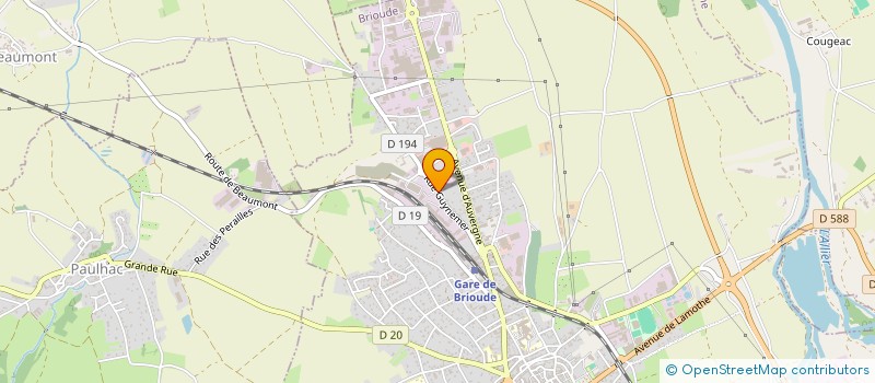 localisation de l'entreprise MONSIEUR ANTONIN CHASTEL  BRIOUDE