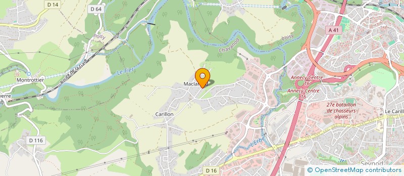 localisation de l'entreprise MONSIEUR ANTONIN CHINAL  CHAVANOD