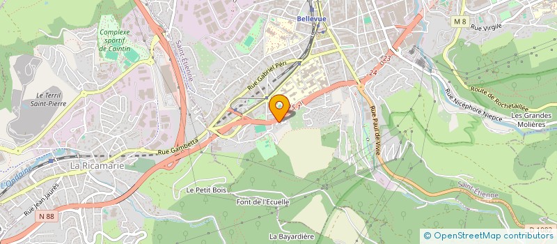 localisation de l'entreprise MONSIEUR ANTONIN CIZERON  SAINT-ETIENNE