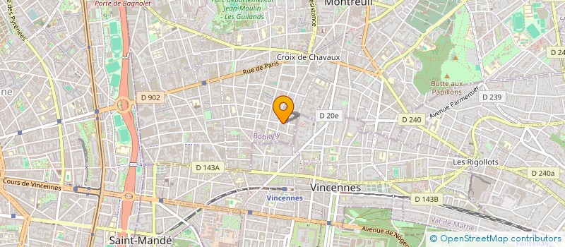 localisation de l'entreprise MONSIEUR ANTONIN D'AVIAU DE TERNAY  MONTREUIL