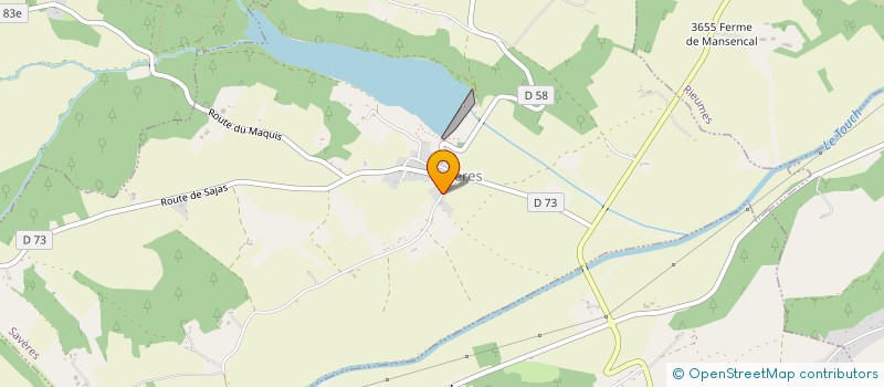 localisation de l'entreprise MONSIEUR ANTONIN DEJEAN  SAVERES