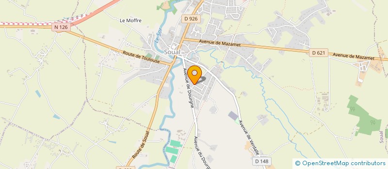 localisation de l'entreprise MONSIEUR ANTONIN DELPAS  SOUAL