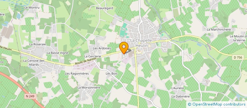 localisation de l'entreprise MONSIEUR ANTONIN DOLLO  LA CHAPELLE-HEULIN