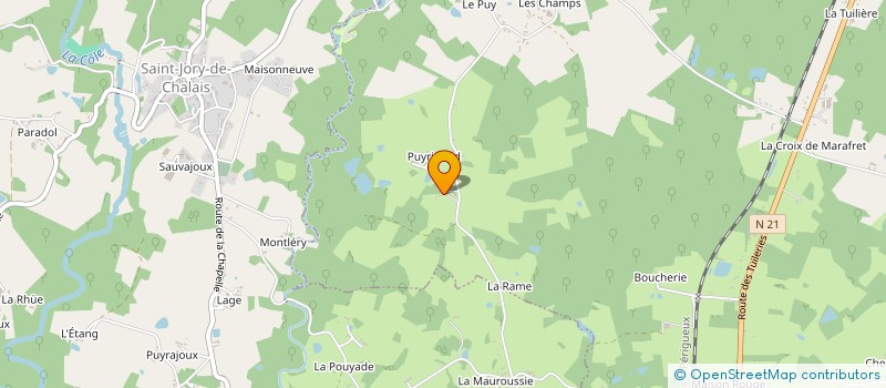 localisation de l'entreprise MONSIEUR ANTONIN DUBUS à CHALAIS