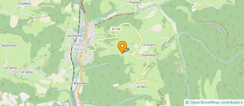 localisation de l'entreprise MONSIEUR ANTONIN DURIX  CHAMBOST-ALLIERES